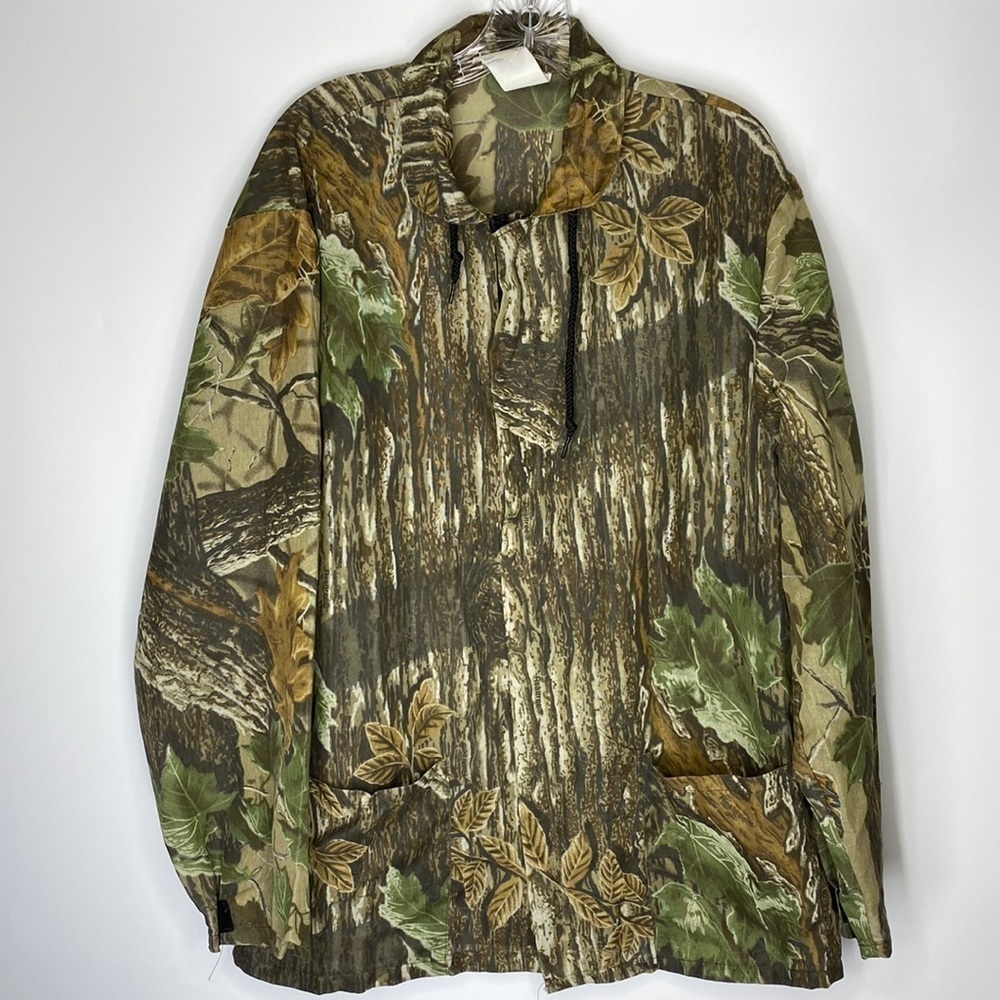 Vintage Camouflage Military Hunting Field Lightweight Jacket Size Medium